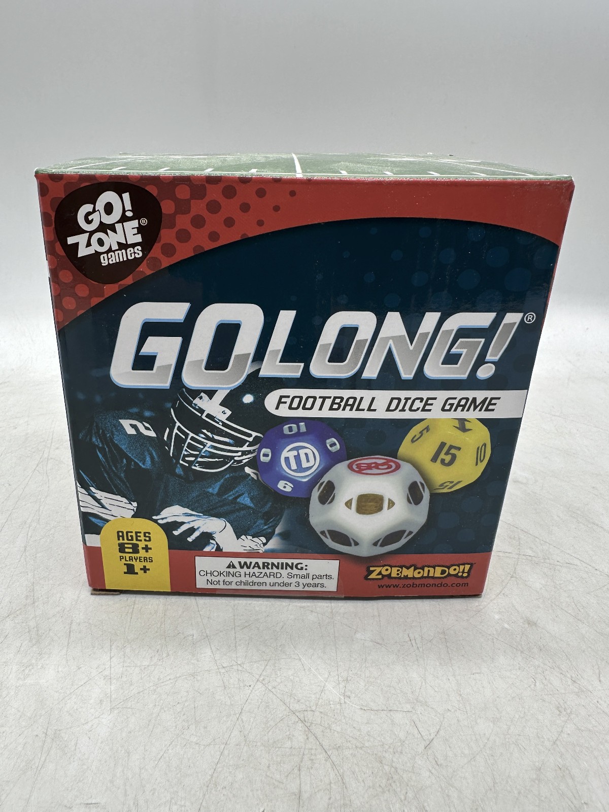 Go Long! Football Dice Game Go! Zone Games Zobmondo!! NiOB