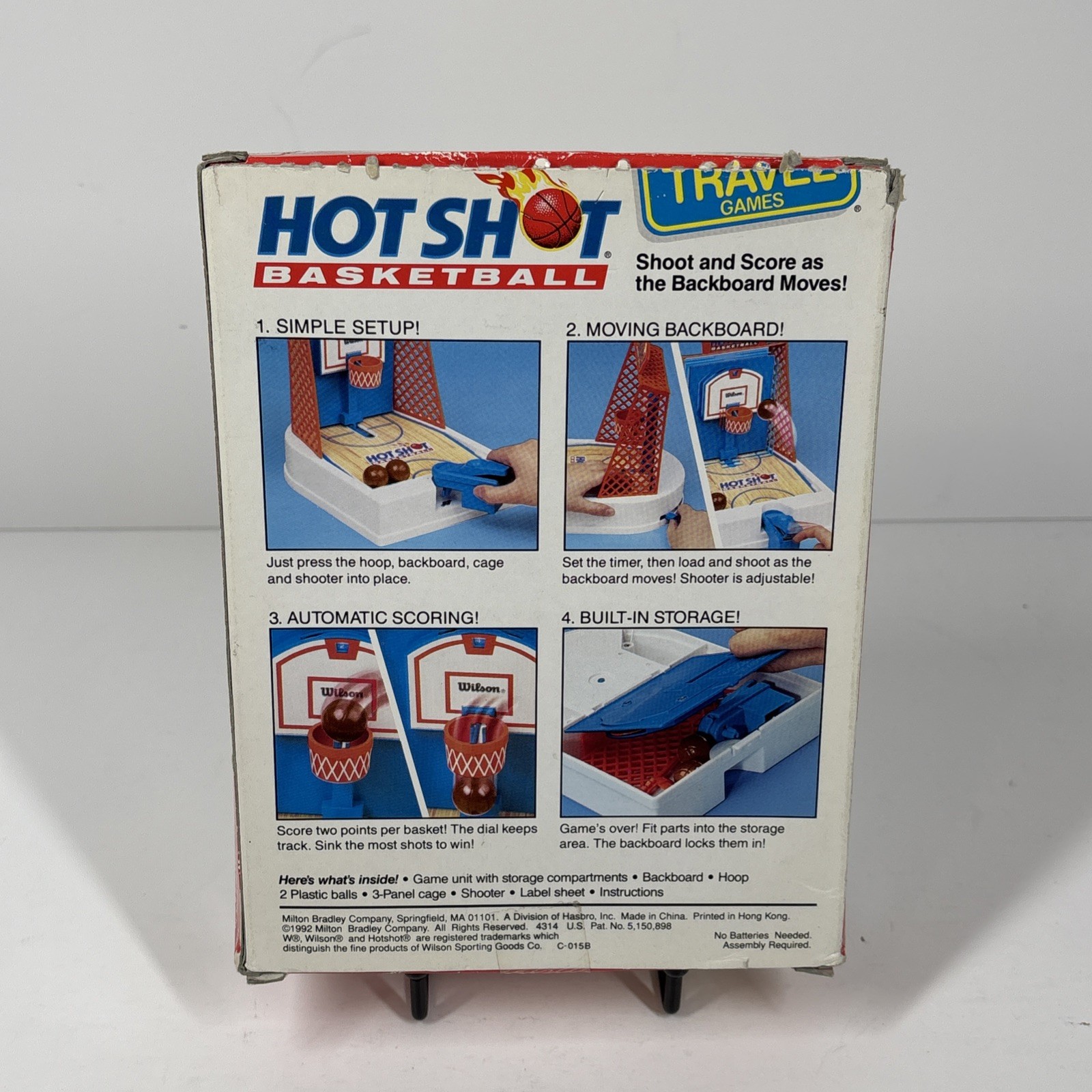 1992 Milton-Bradley Motorized Hot Shot Basketball Travel Game New & Sealed