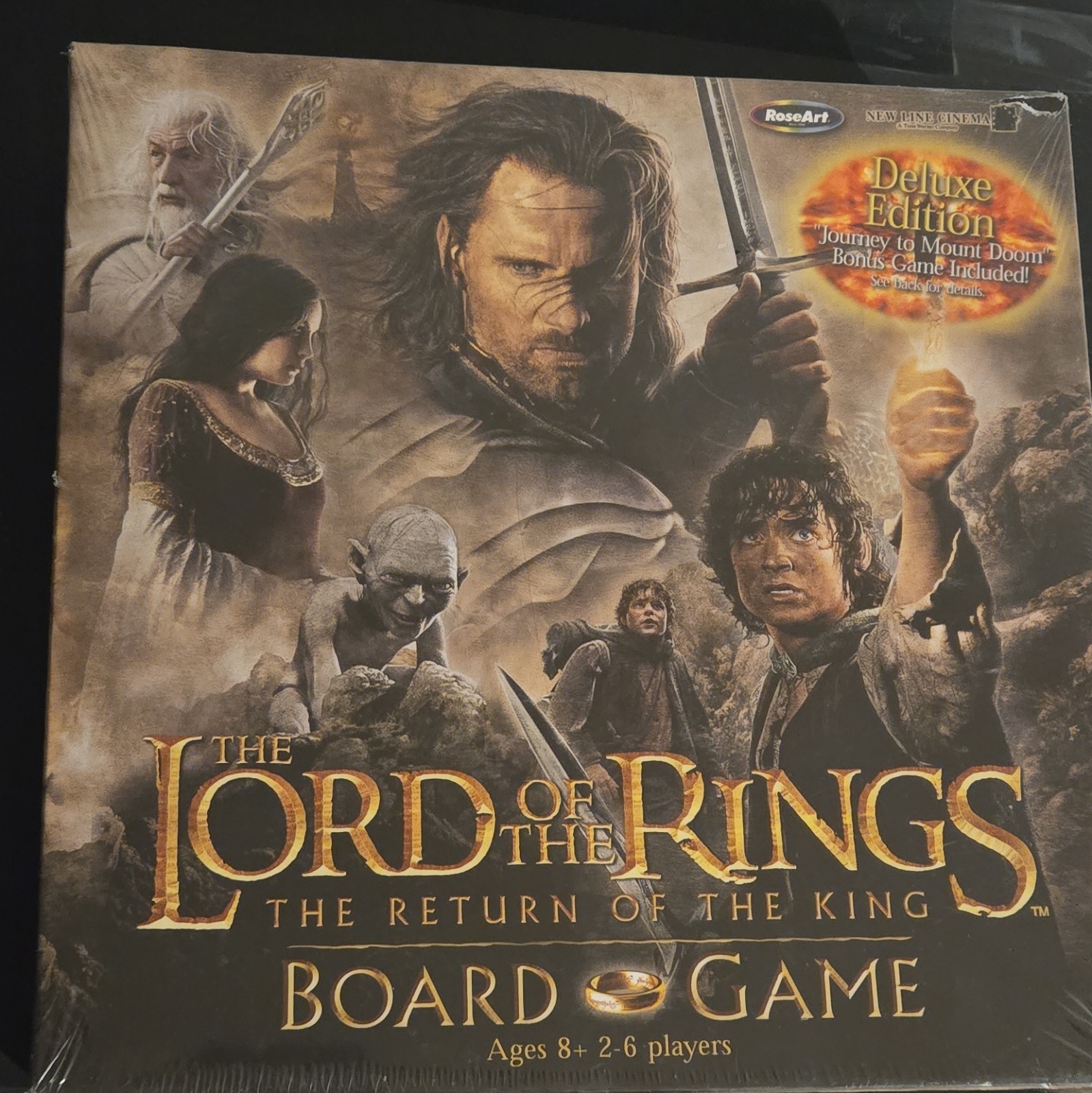 LORD OF THE RINGS Return of the King Deluxe Board Game w/ Bonus Game, NIB!