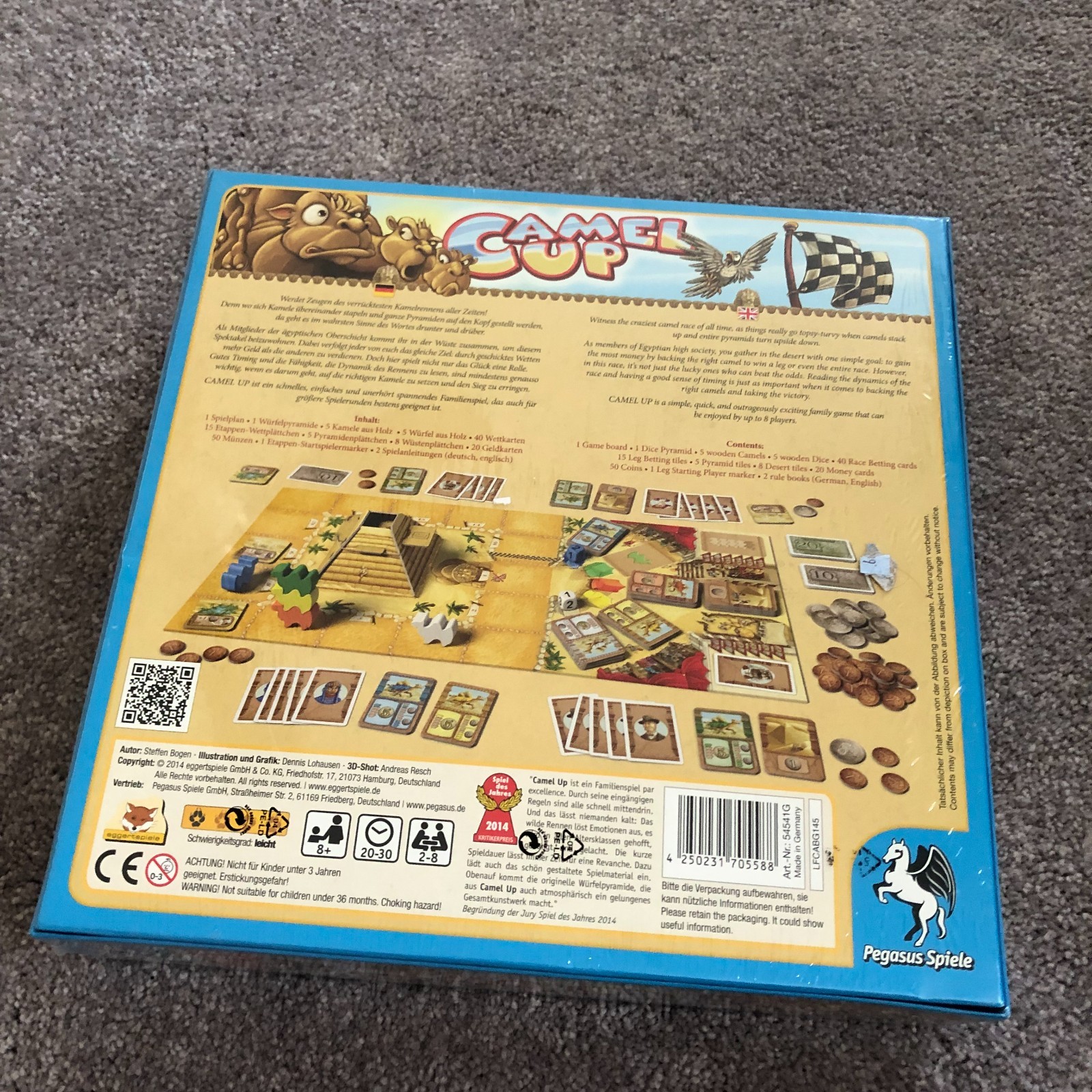 Camel Up Board Game German Edition 2014 Brand New Factory Sealed