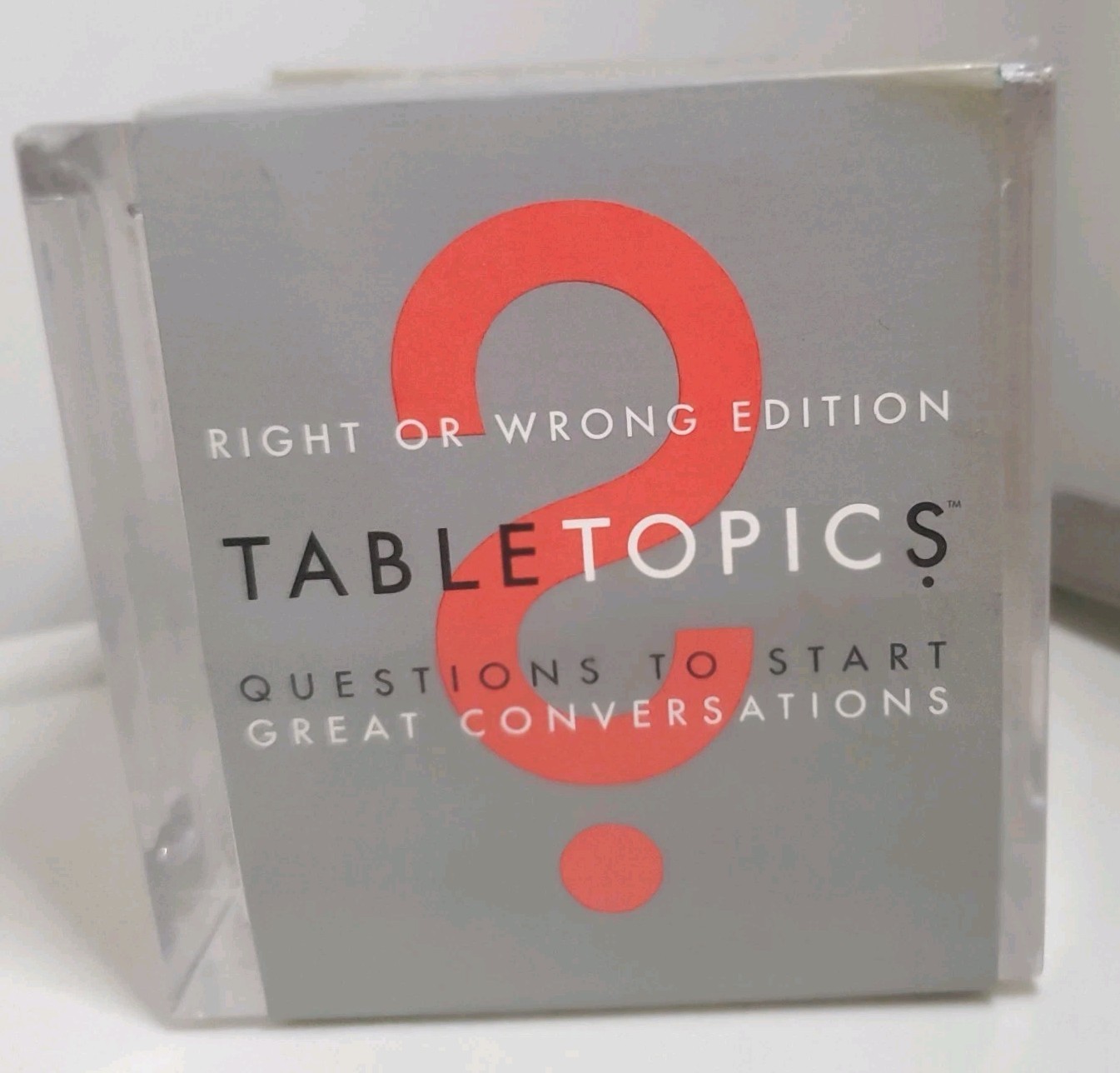 LOT of 2 TABLE TOPICS Questions – Girls Night Out (2004) & Right Or Wrong (2008)
