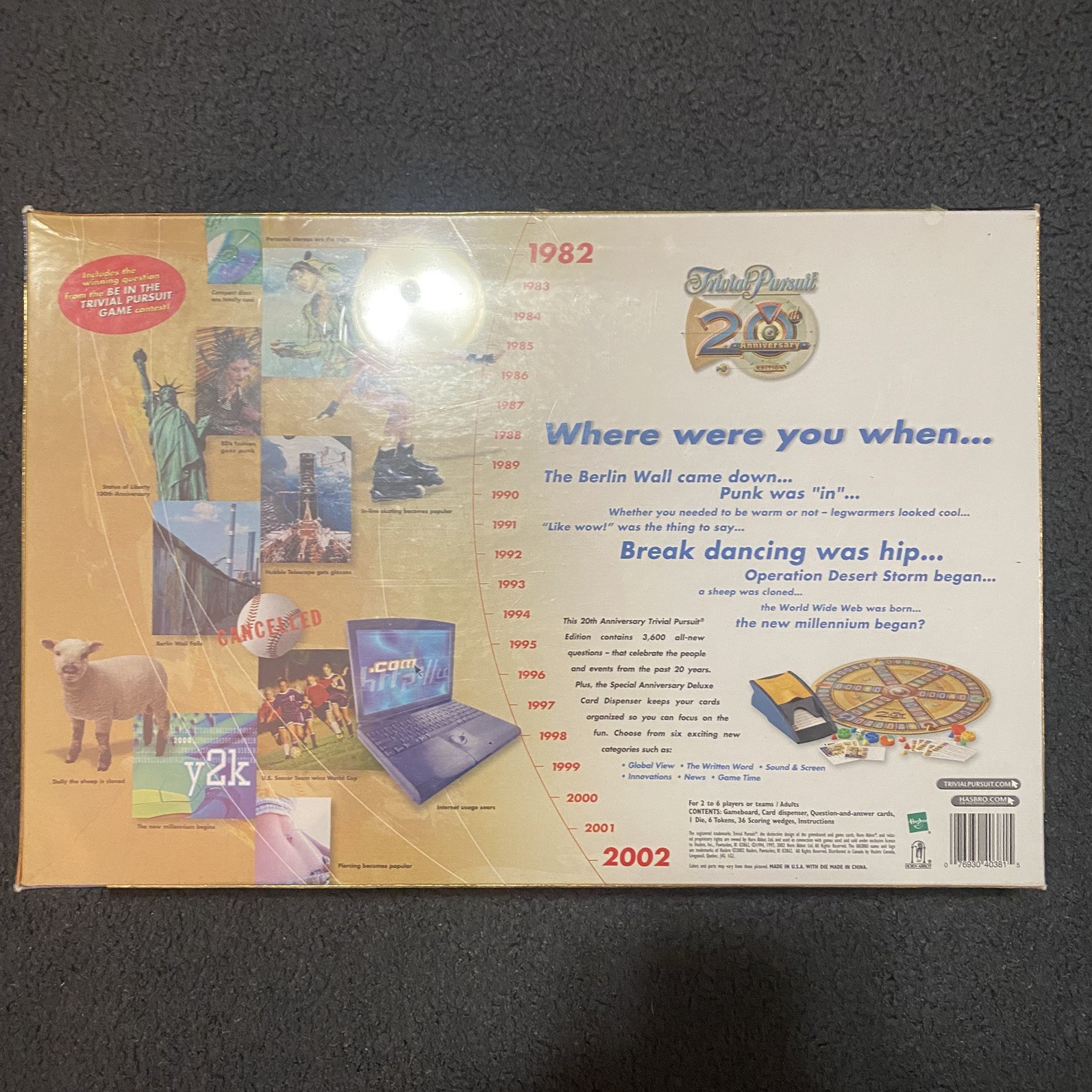 Trivial Pursuit 20th Anniversary Edition Cards Complete Board Game Trivia SEALED