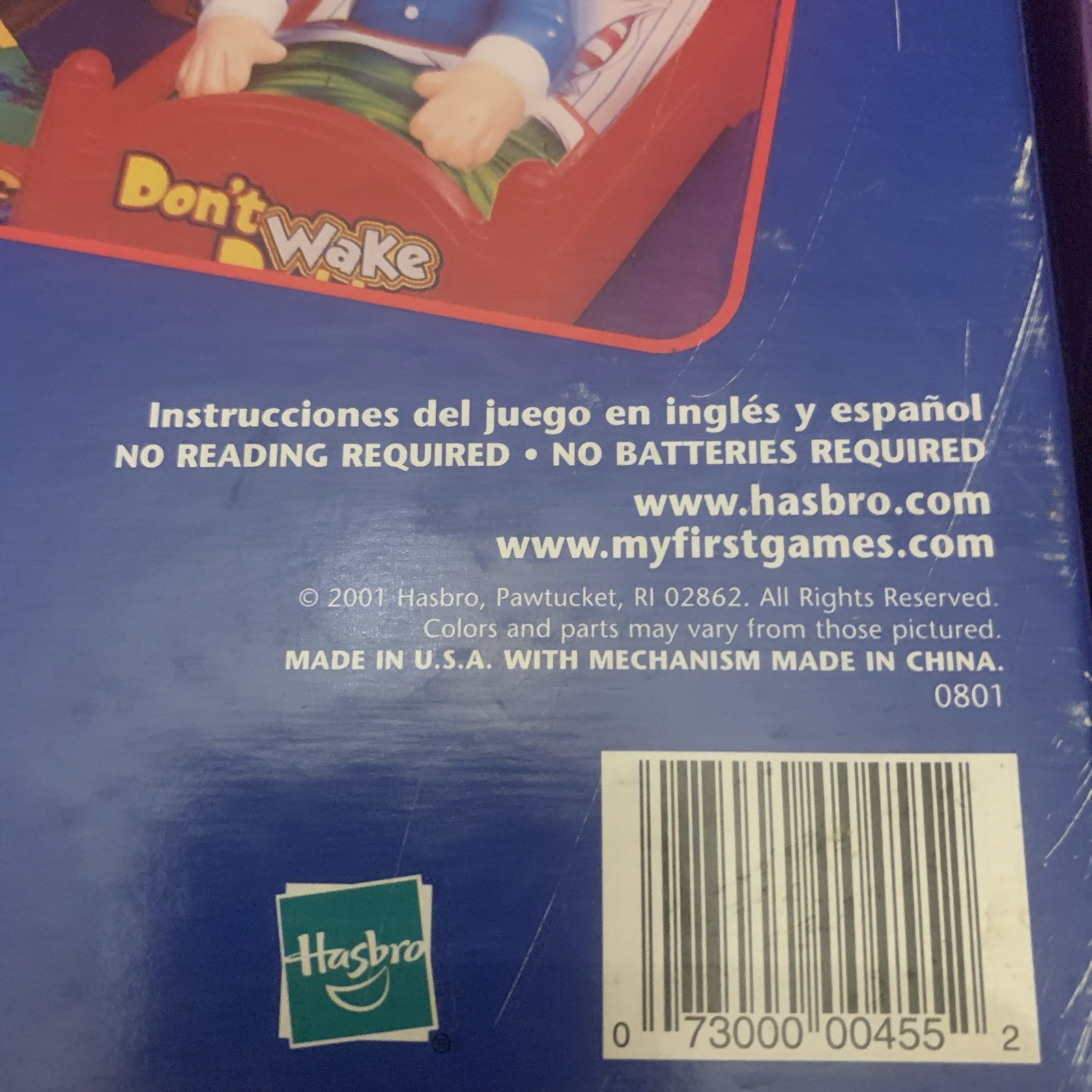 Don’t Wake Daddy Kid’s Board Game 2001 Milton Bradley See Description