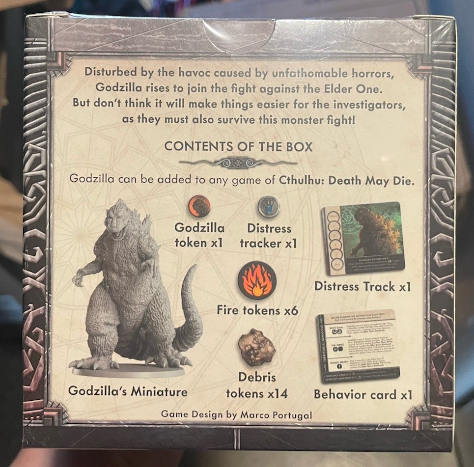 Cthulhu: Death May Die SDCC 2024 Exclusive Godzilla Miniature New Sealed