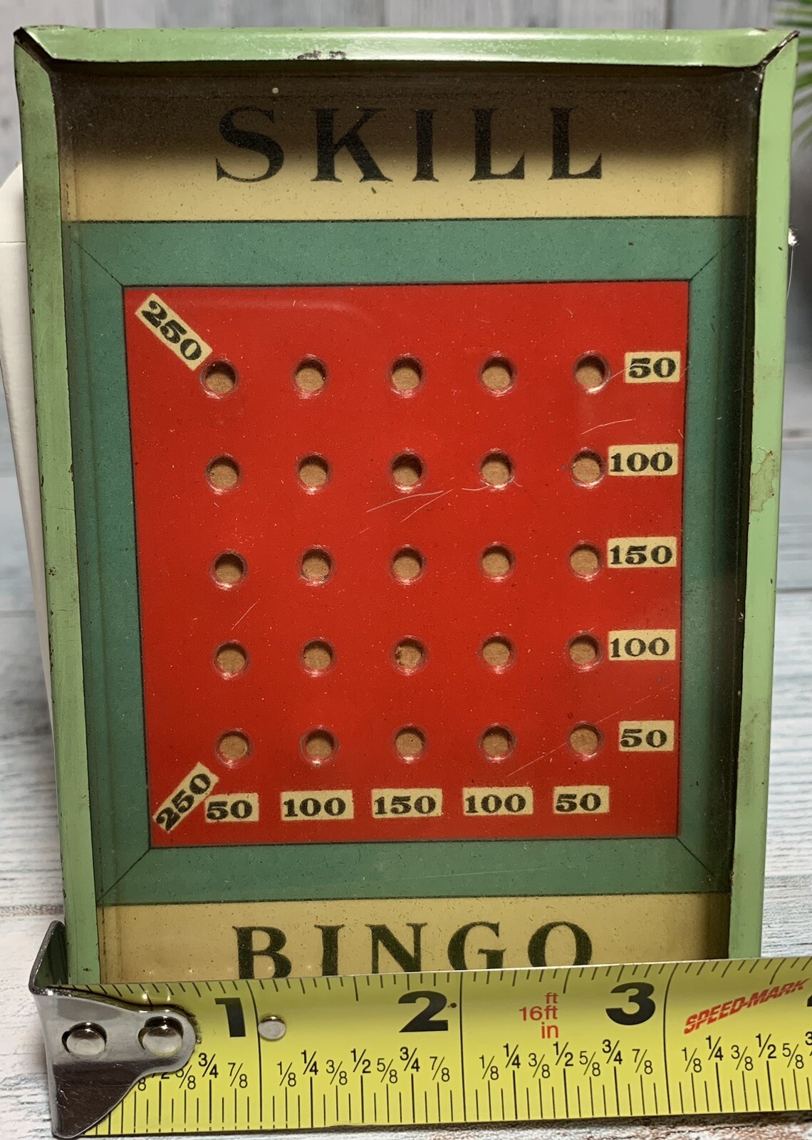 Early 1900’s Dexterity Tin Skill Bingo Game