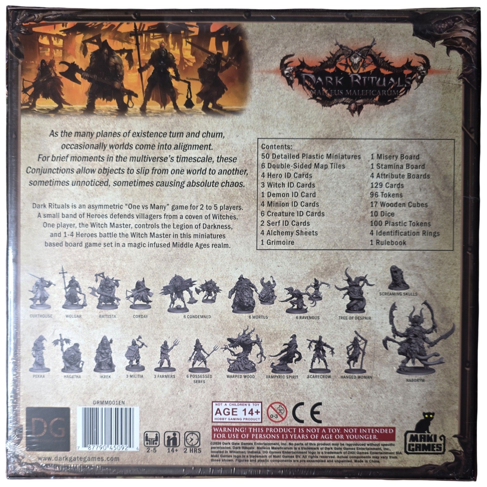 New Dark Rituals Malleus Maleficarum | Dark Gate Kickstarter Board Game Sealed
