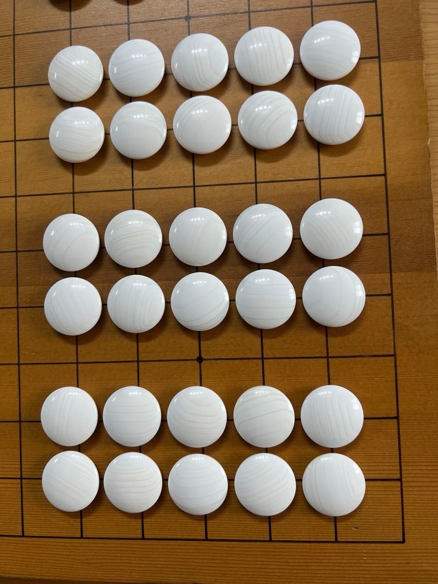 Go Stones Clam Shell 180 Black 181 & Go Bowl Set Japan Vintage [No Go Board]