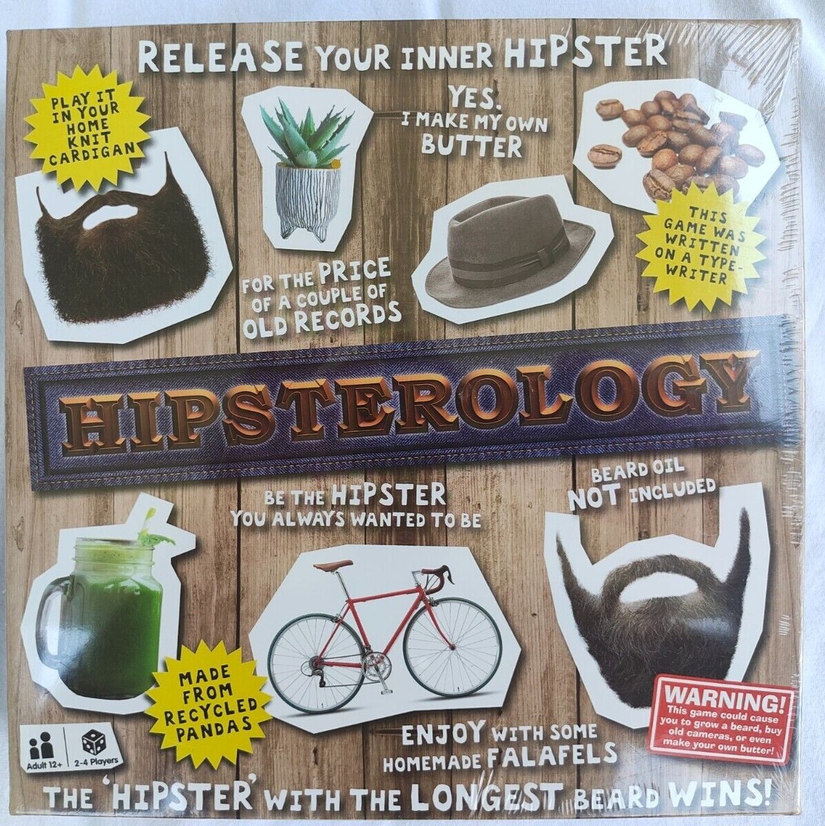 HIPSTEROLOGY GAME {Solid Roots) – Board Game 2-4 players 12 years+ New