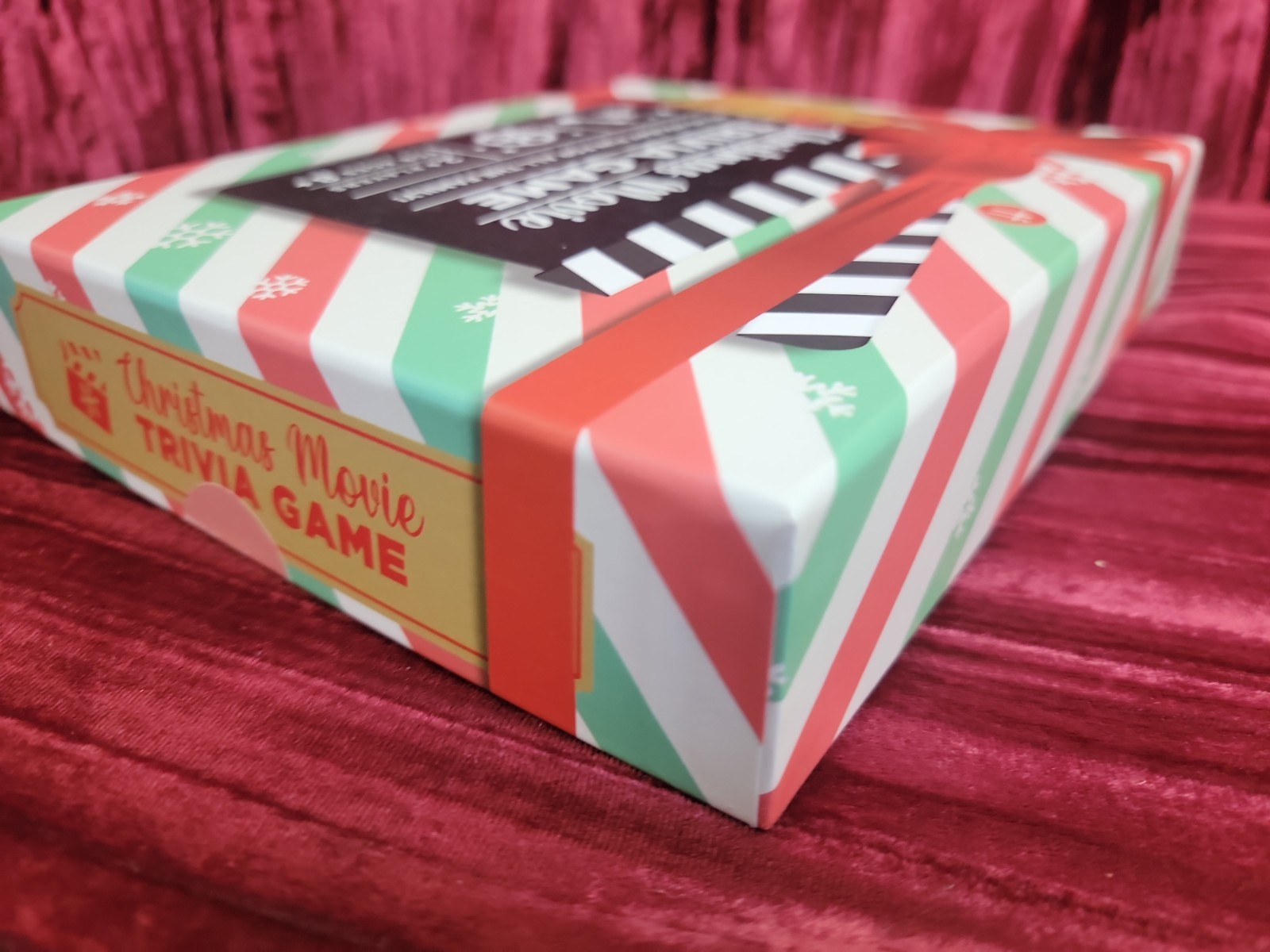 Table Fun Christmas Movie Trivia Game, Multiple Games, Card Trophy, 2+ Players