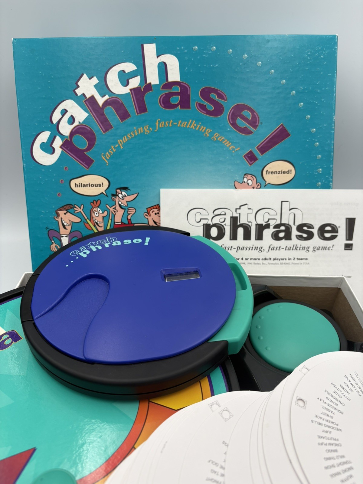 SUPER CLEAN COMPLETE Original Catch Phrase Board Game Vintage 1994 Works
