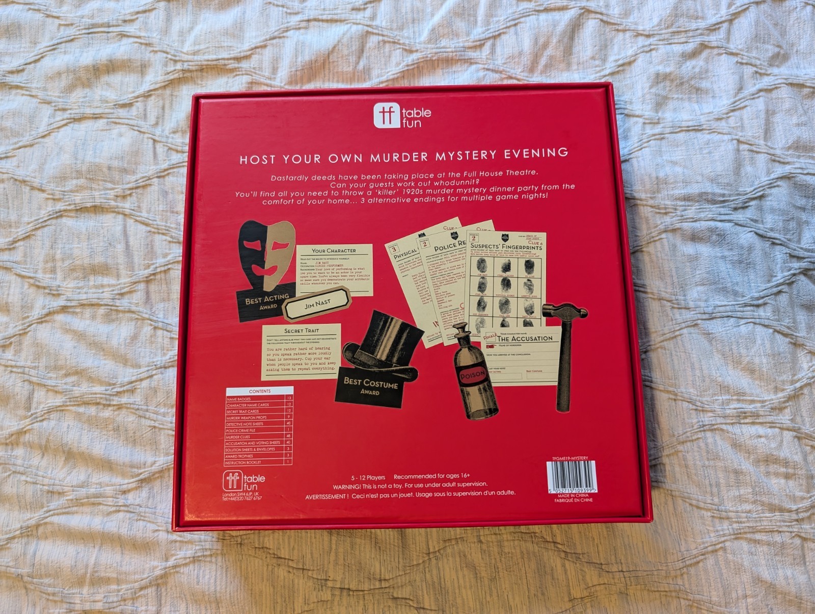 Host Your Own Murder Mystery: At the Theatre (Talking Tables) Complete CiB