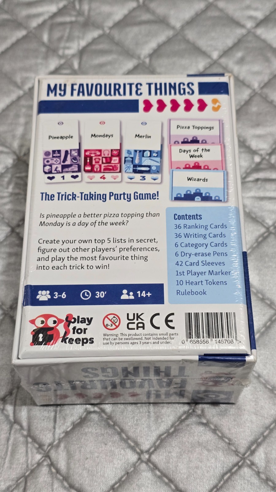 My Favorite Things Game by Play for Keeps – NEW