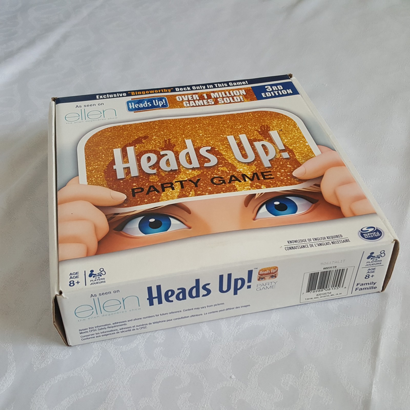 Heads Up Party Game 3rd Edition As Seen On Ellen Family Game Age 8+ Spin Master