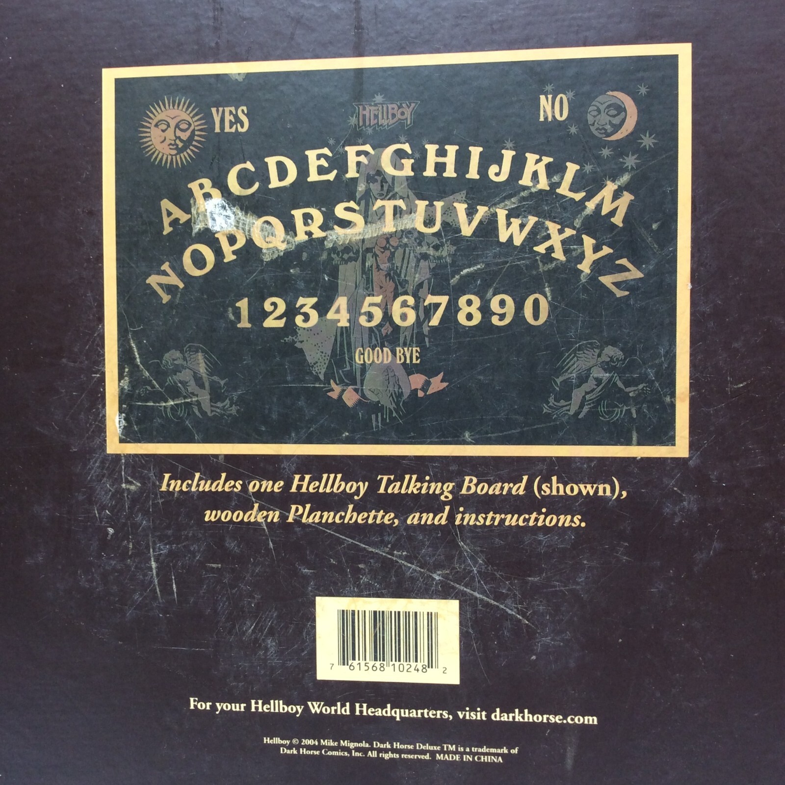 Darkhorse Deluxe HELLBOY TALKING BOARD 2004 Box Shows Wear – See Photos (Ouija)