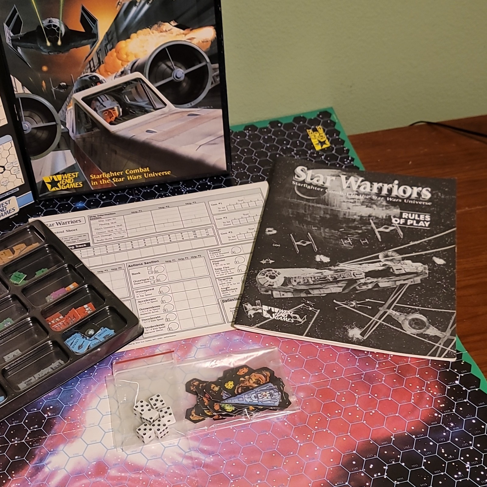 West End Games Star Wars Star Warriors & Assault on Hoth RARELY PLAYED