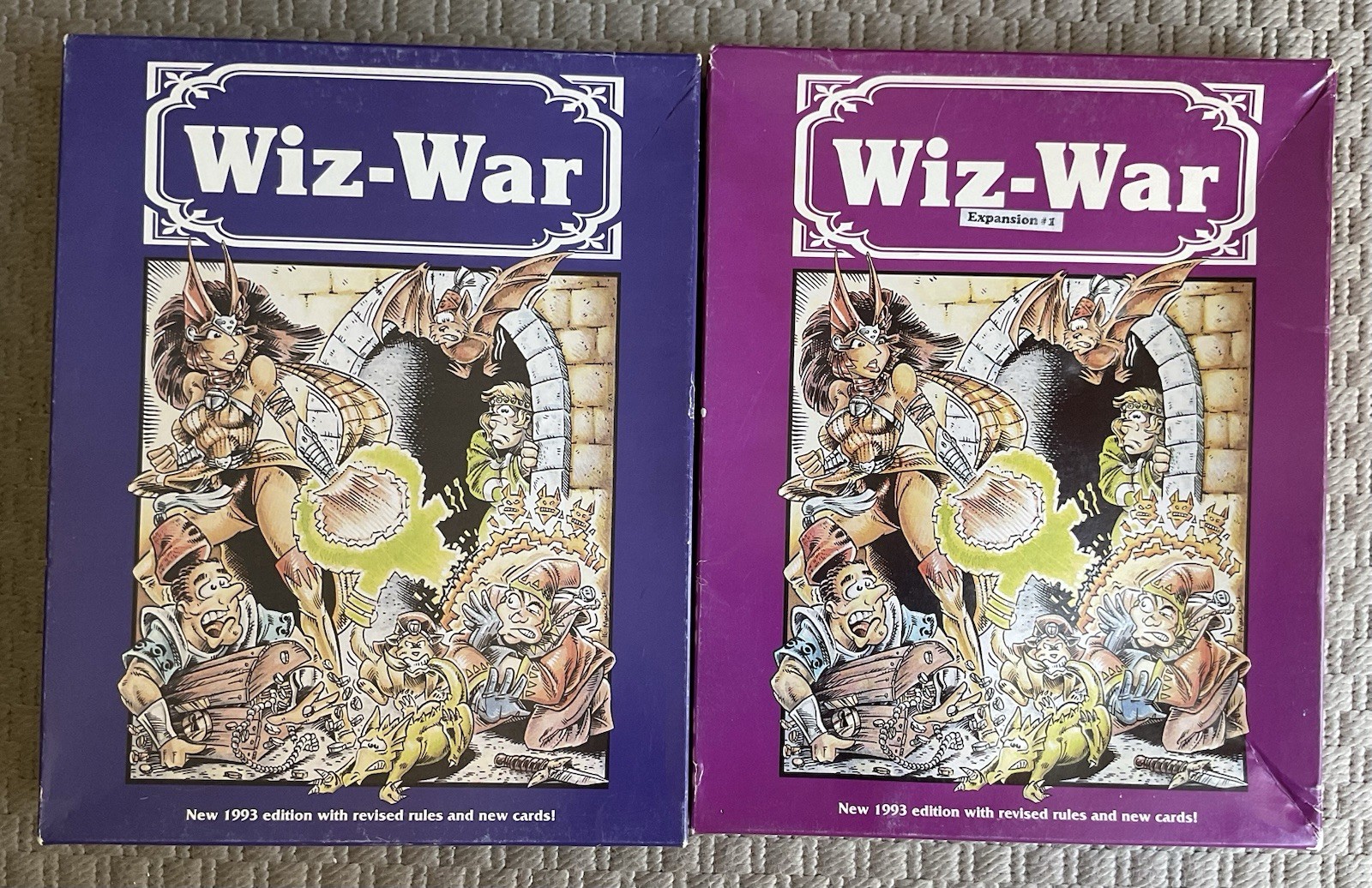 Wiz War + Expansion #1 , 6th Edition, 1993 Chessex Game, Lot 2 Games ,7000, 7001