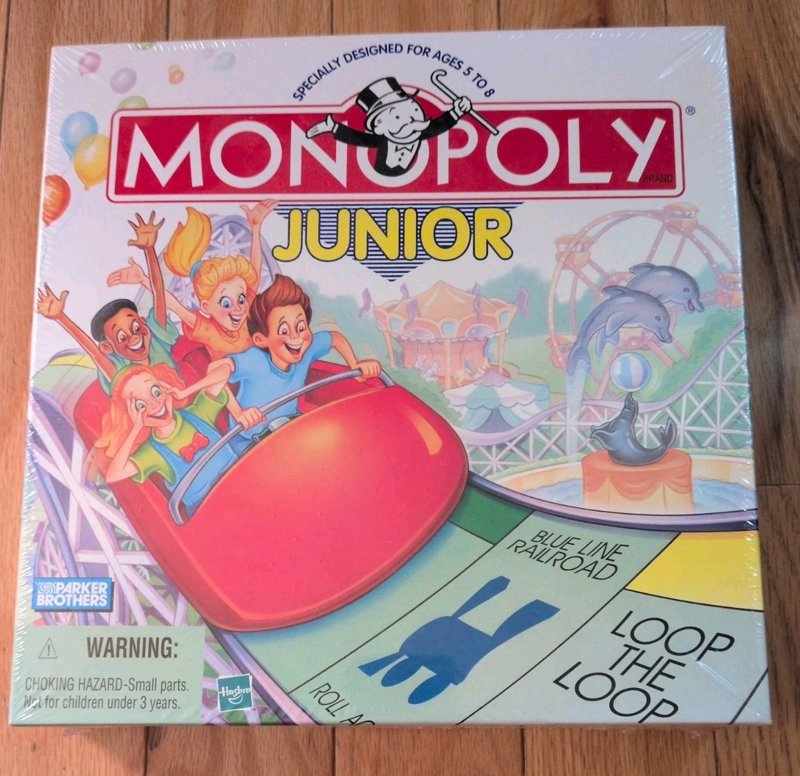Vintage ‘Monopoly Junior’ Board Game Parker Brothers Hasbro 1999. Factory Sealed