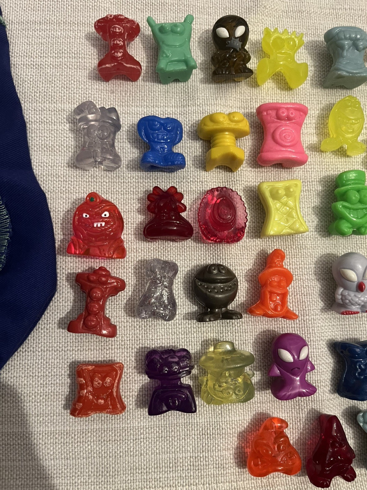 Crazy Bones Lot Of 54 Figures Vintage