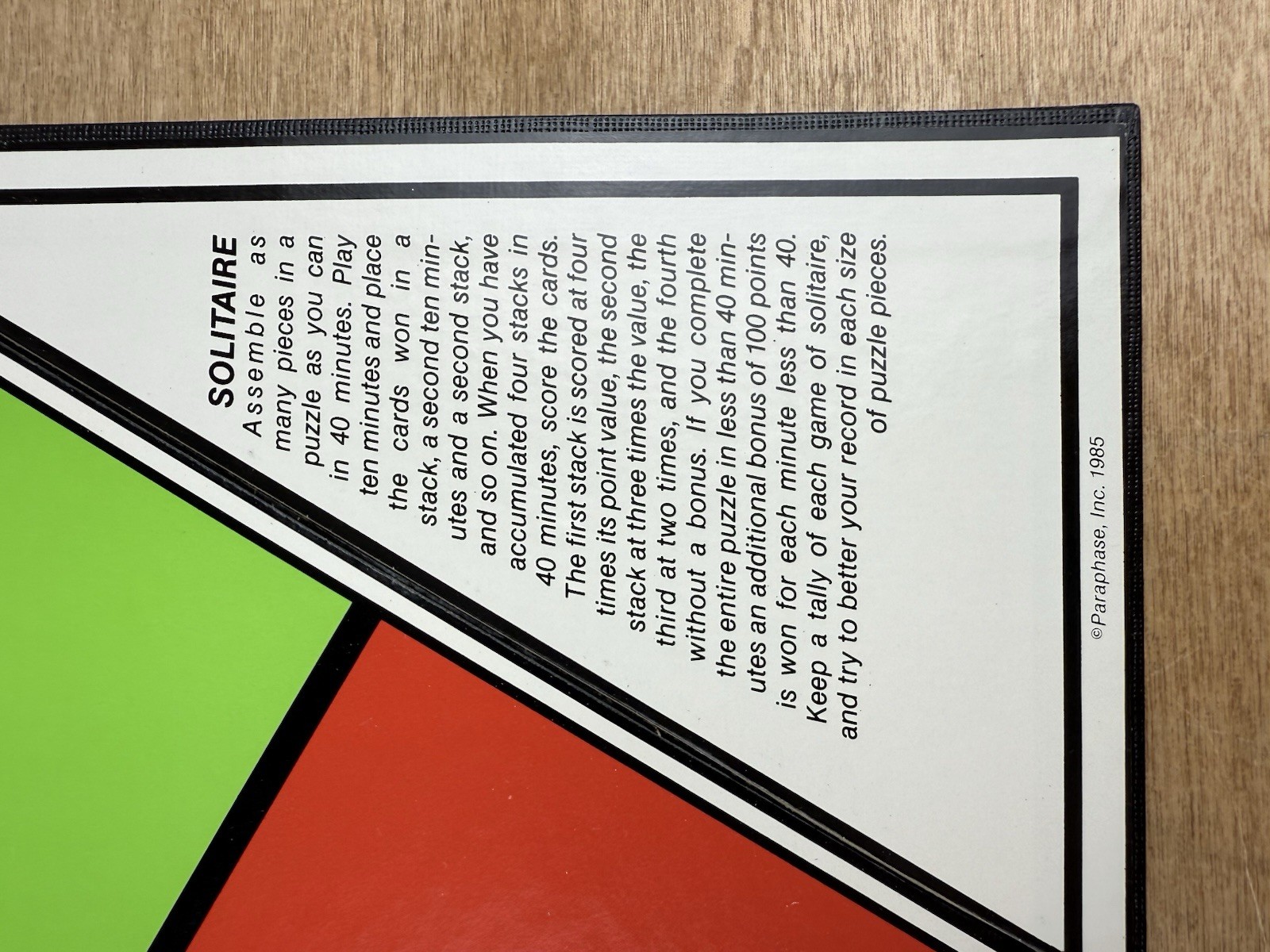 Vintage Jagger Strategy Jigsaw Puzzle Competition Board Game Paraphrase 1985