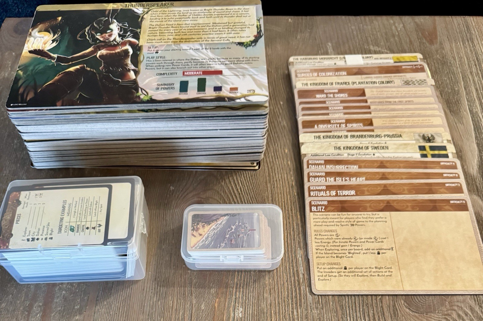 Spirit Island Board Game Lot 5 exp Branch Claw Jagged Earth ++ Premium Tokens
