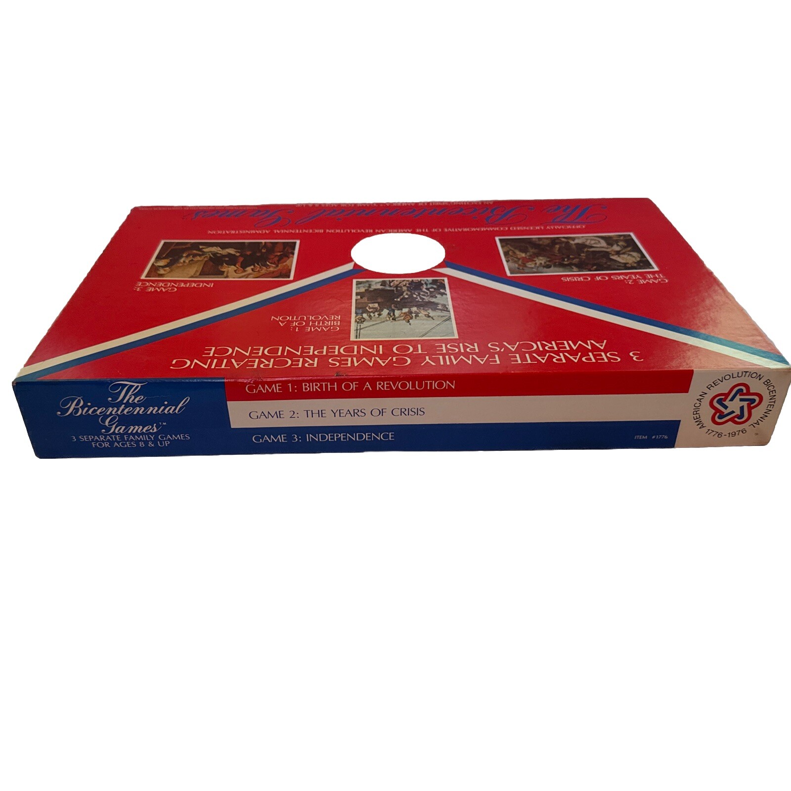 Vintage 1975 Coach House “The Bicentennial Games” 3 Board Games In 1 Complete