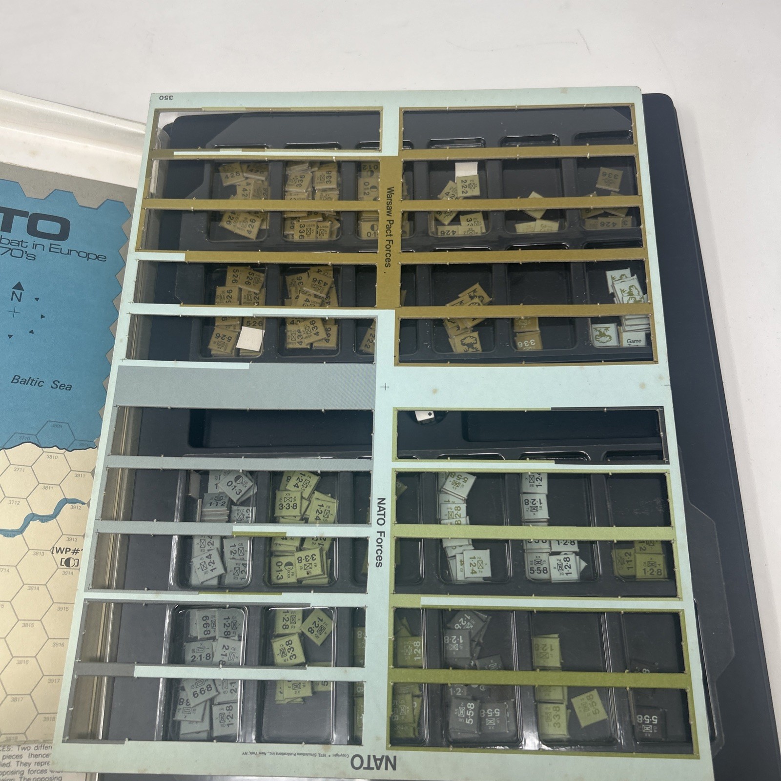 SPI Wargame NATO Operational Combat in Europe in the 1970’s Punched With Tray