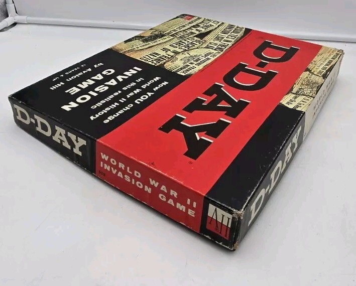 1961 D-Day World War II Invasion Board Game #508 Avalon Hill WWII