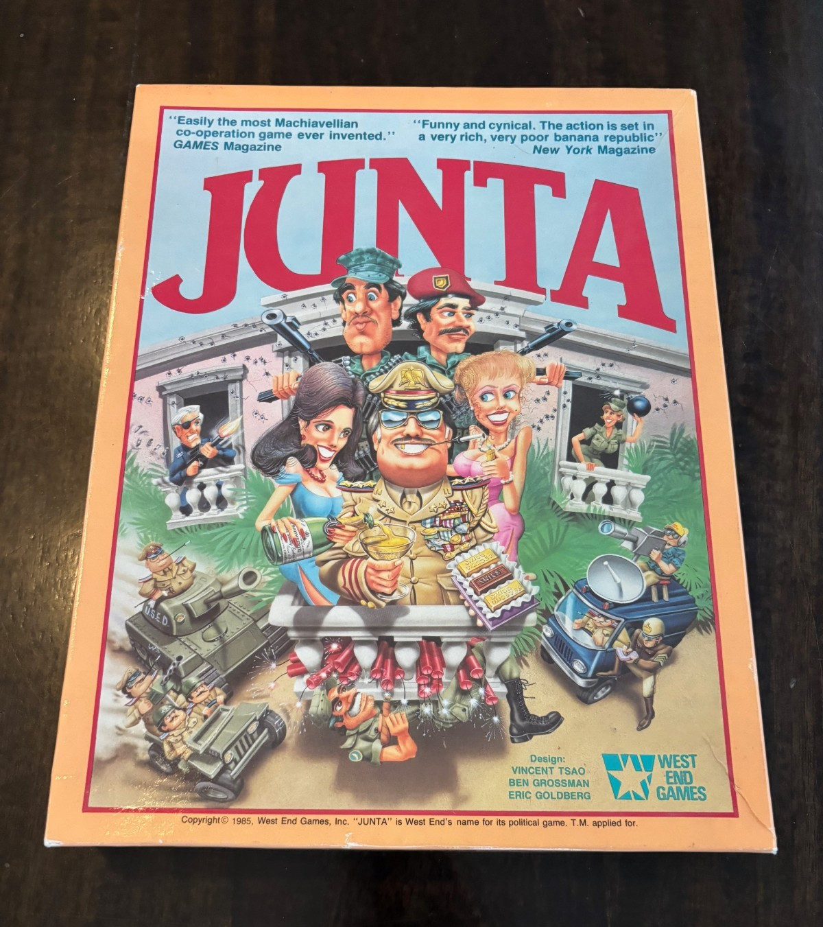 West End Games Junta 2nd Edition Board Game VG Condition Vintage