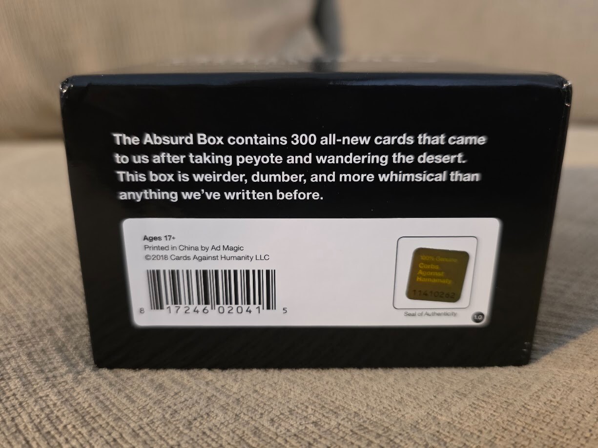Cards Against Humanity: Absurd Box (Complete)