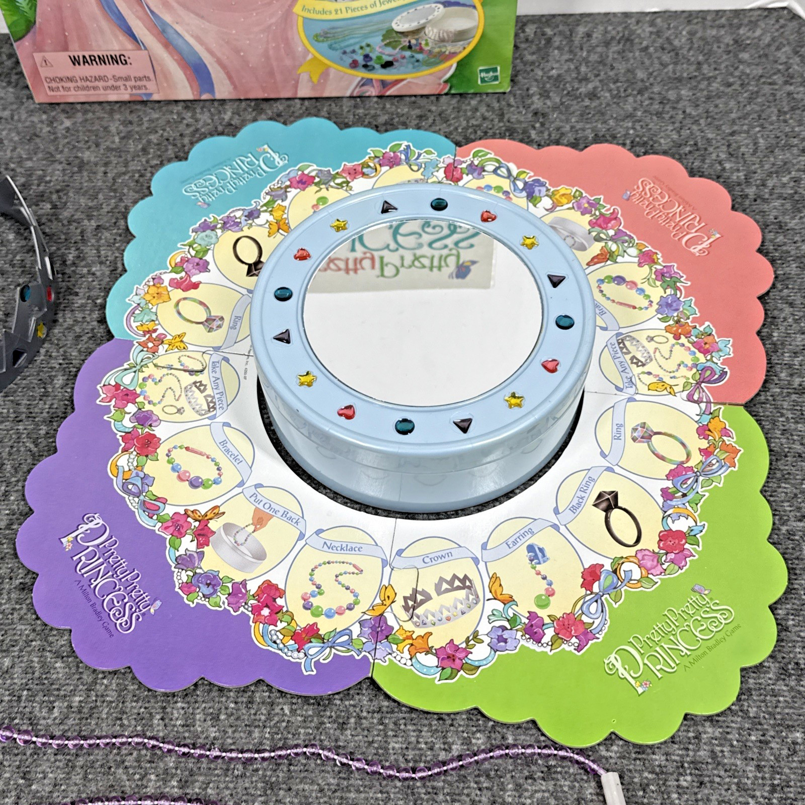 VTG 1999 Pretty Pretty Princess Board Game Jewelry Dress Up Sleepover Fun Read