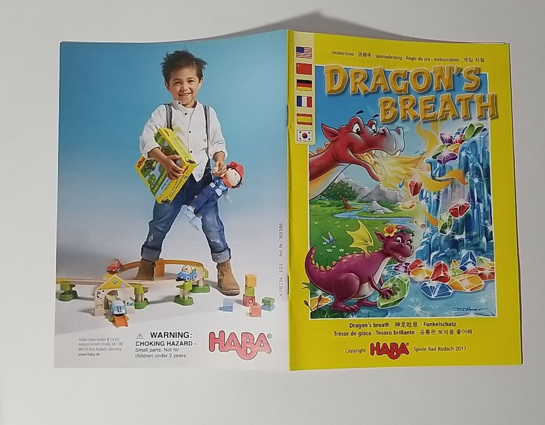 Complete – DRAGON’S BREATH Game by HABA 2-4 Players, Ages 5+