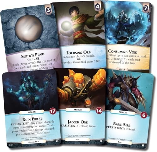 Cooperative Deck Building Card Game for 1-4 Players – Sci-Fi Fantasy Strategy, 6