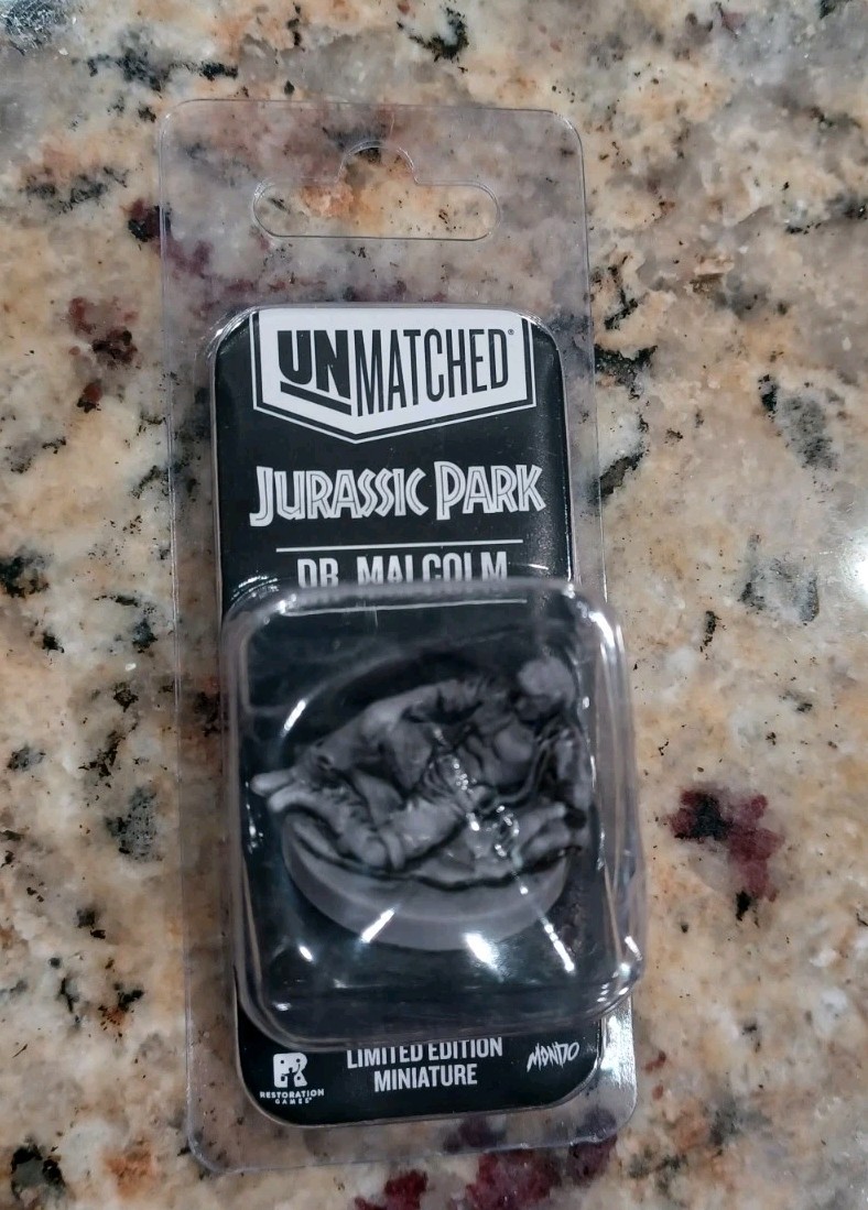 RESTORATION GAMES Unmatched DR. MALCOM Promo Figure New From Dr Sattler vs T Rex
