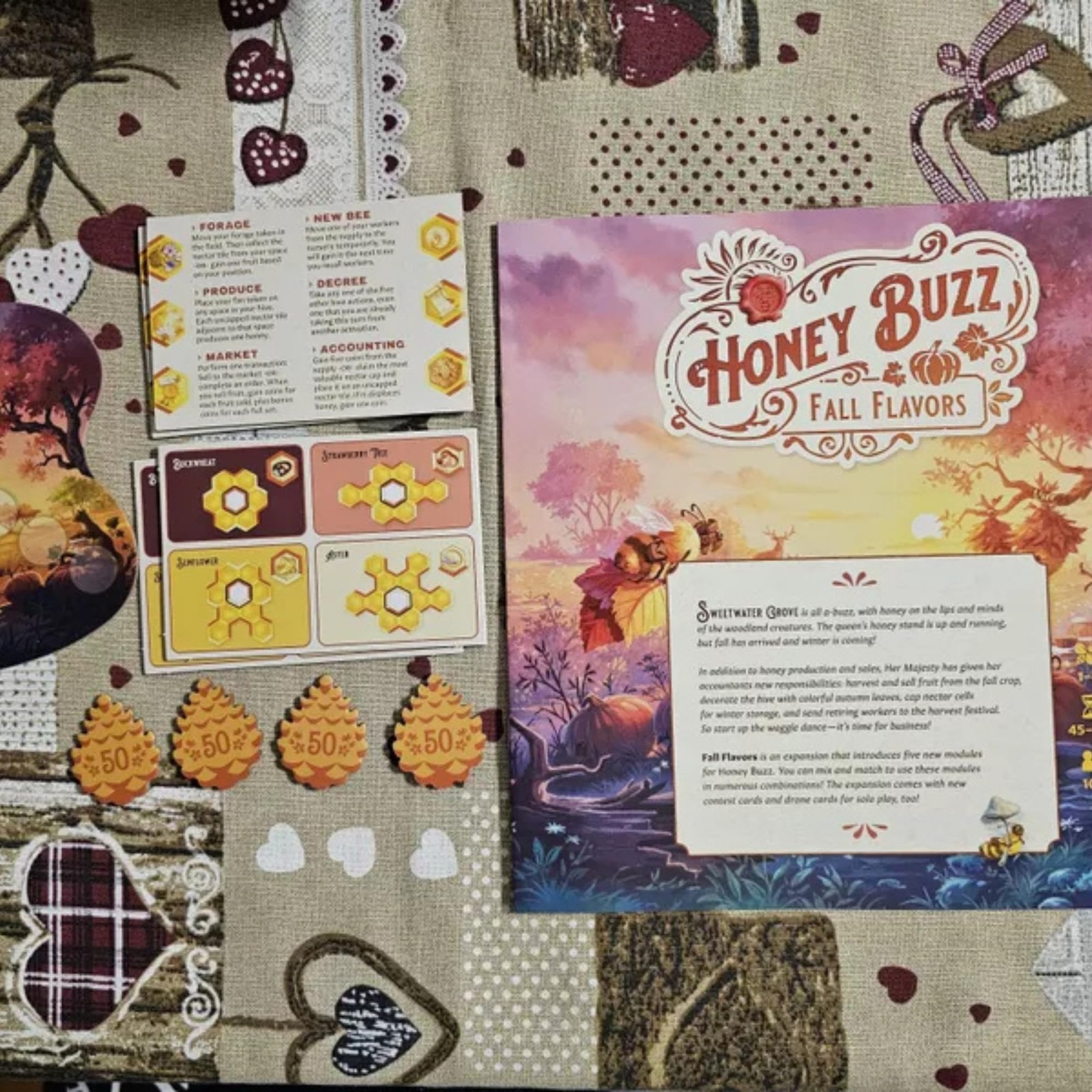 Honey Buzz Fall Flavors Standard Edition – Strategic Worker Placement Board G…