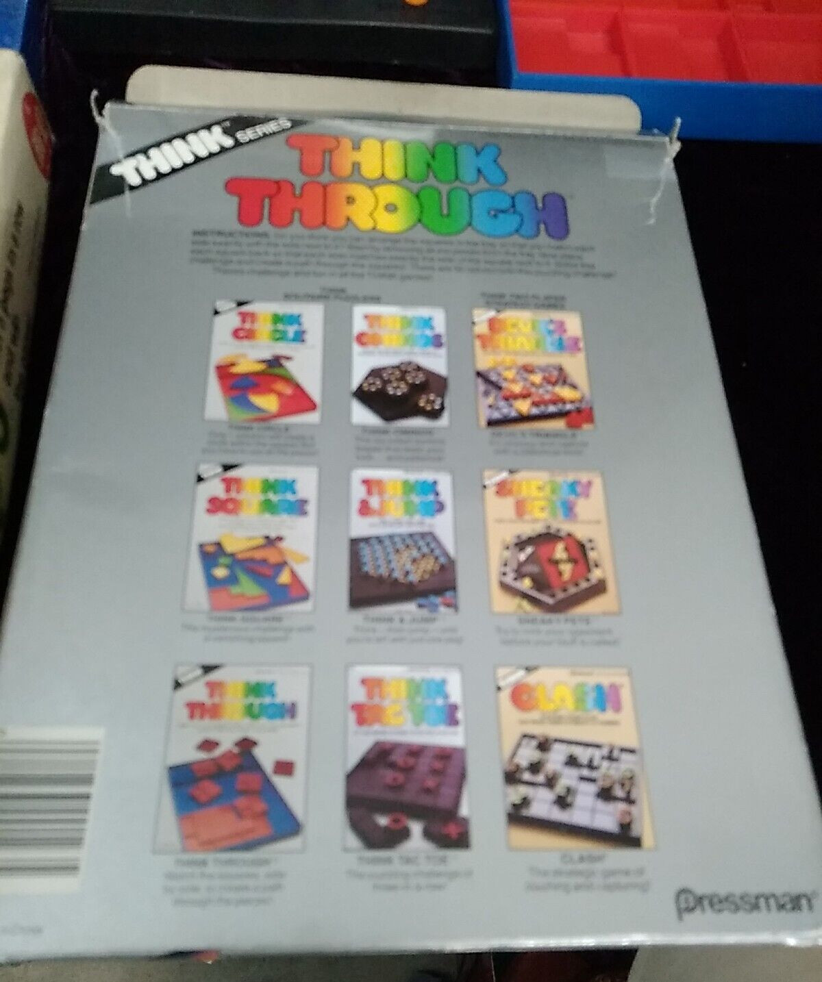 Gabriel Take 5 Plus Pressman Think & Jump, Think Through, Think Square 4 Games