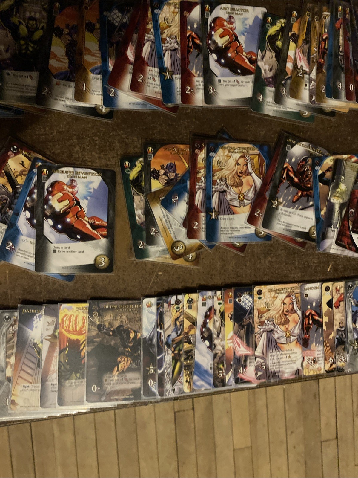Lot of 500 Upper Deck Marvel Legendary Cards