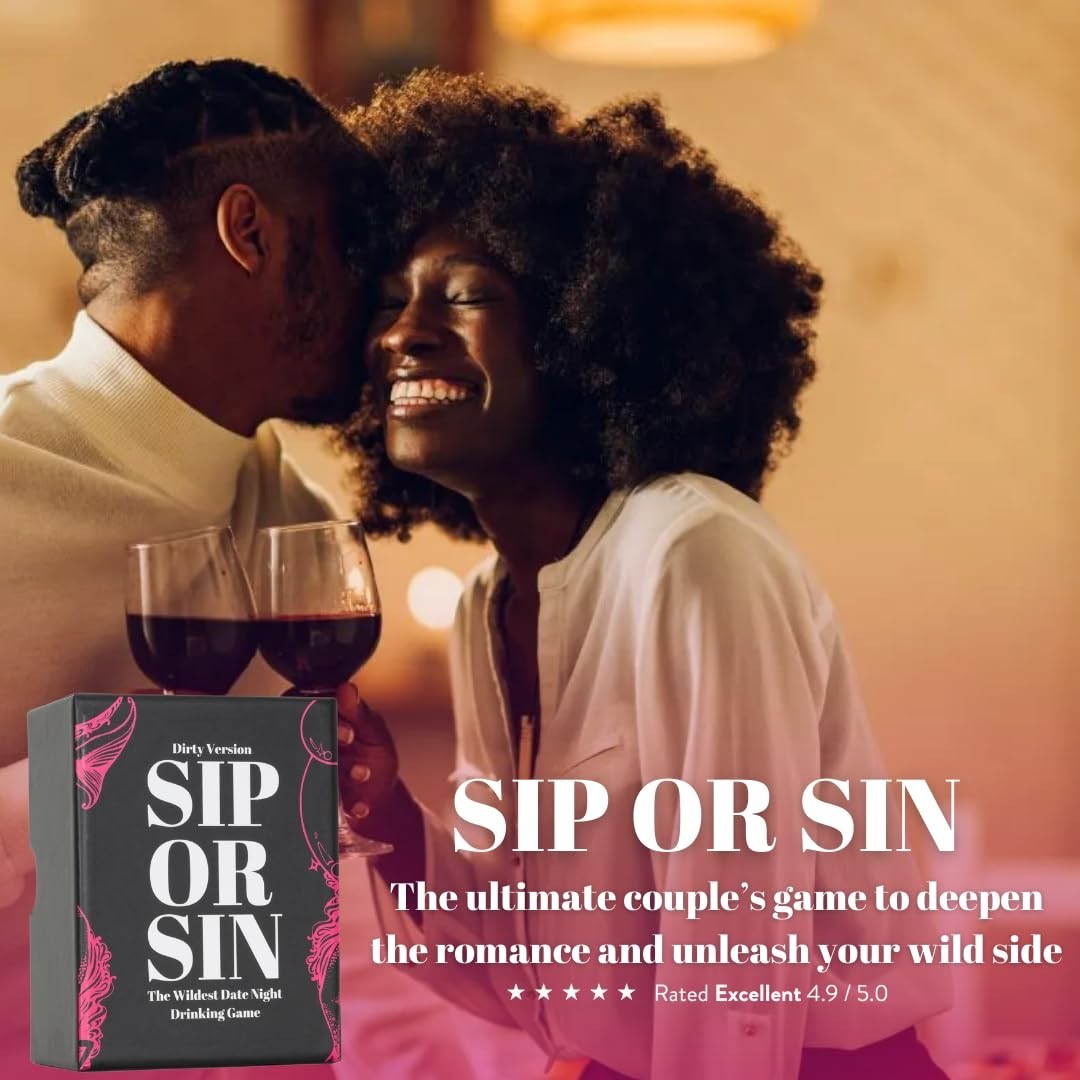 Freaky Couples Game – Sip Or Sin Drinking Game for Date Night & Valentine’s Gift