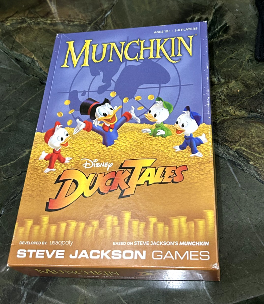 Disney Duck Tales Munchkin Card Game Steve Jackson Complete Ages 10+ 3-6 players