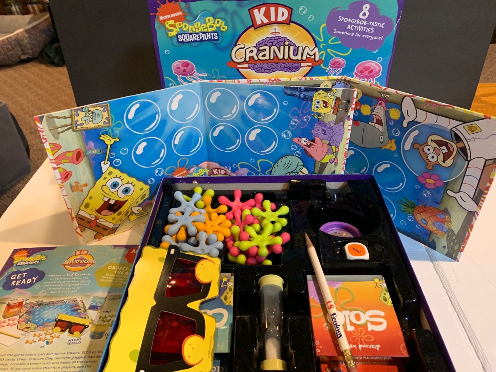 Kid Cranium Spongebob Squarepants Hasbro Board Game Family Activity Complete