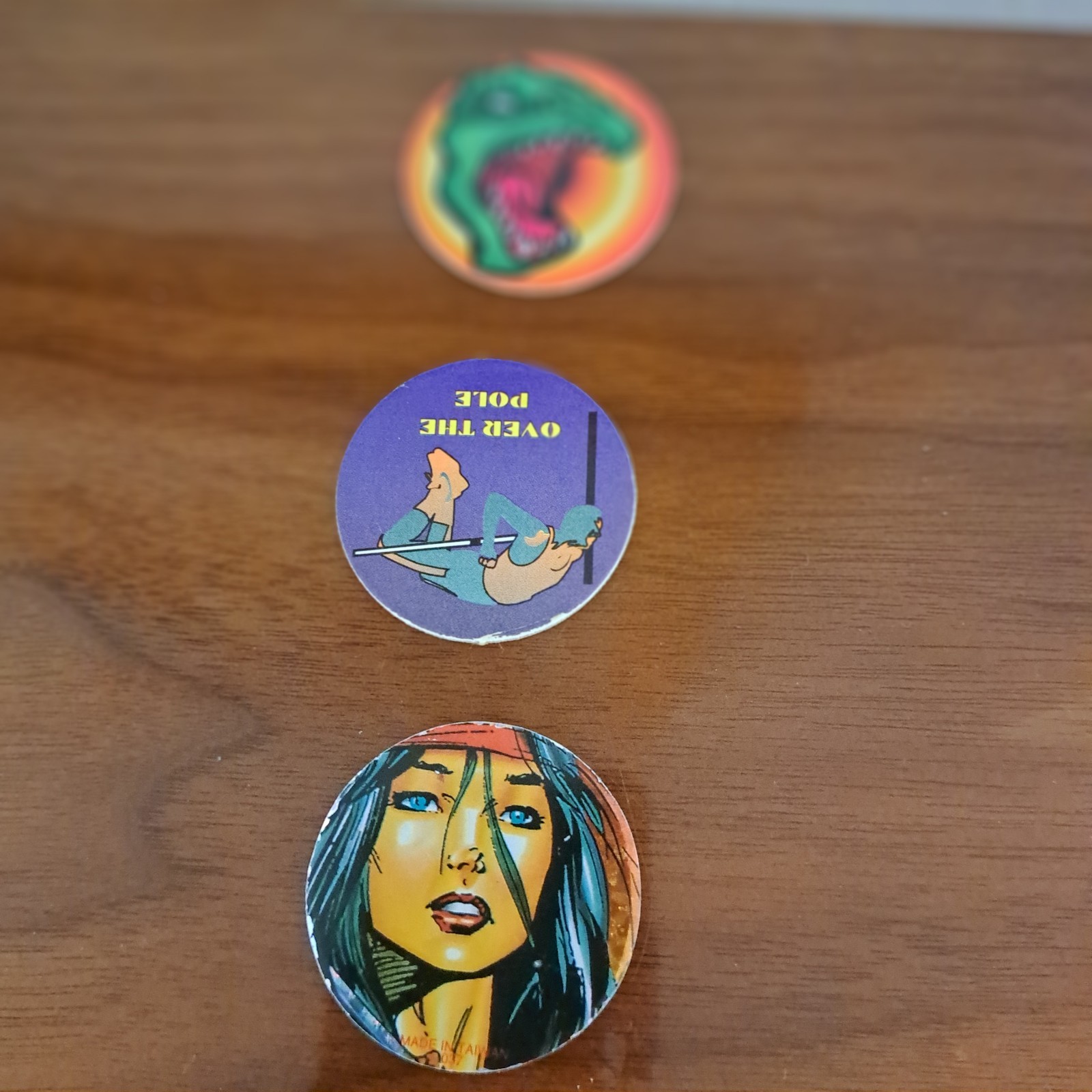 Vintage Pogs Lot 9 Assorted Milk Caps Slammers Collectors 90s Nostalgia