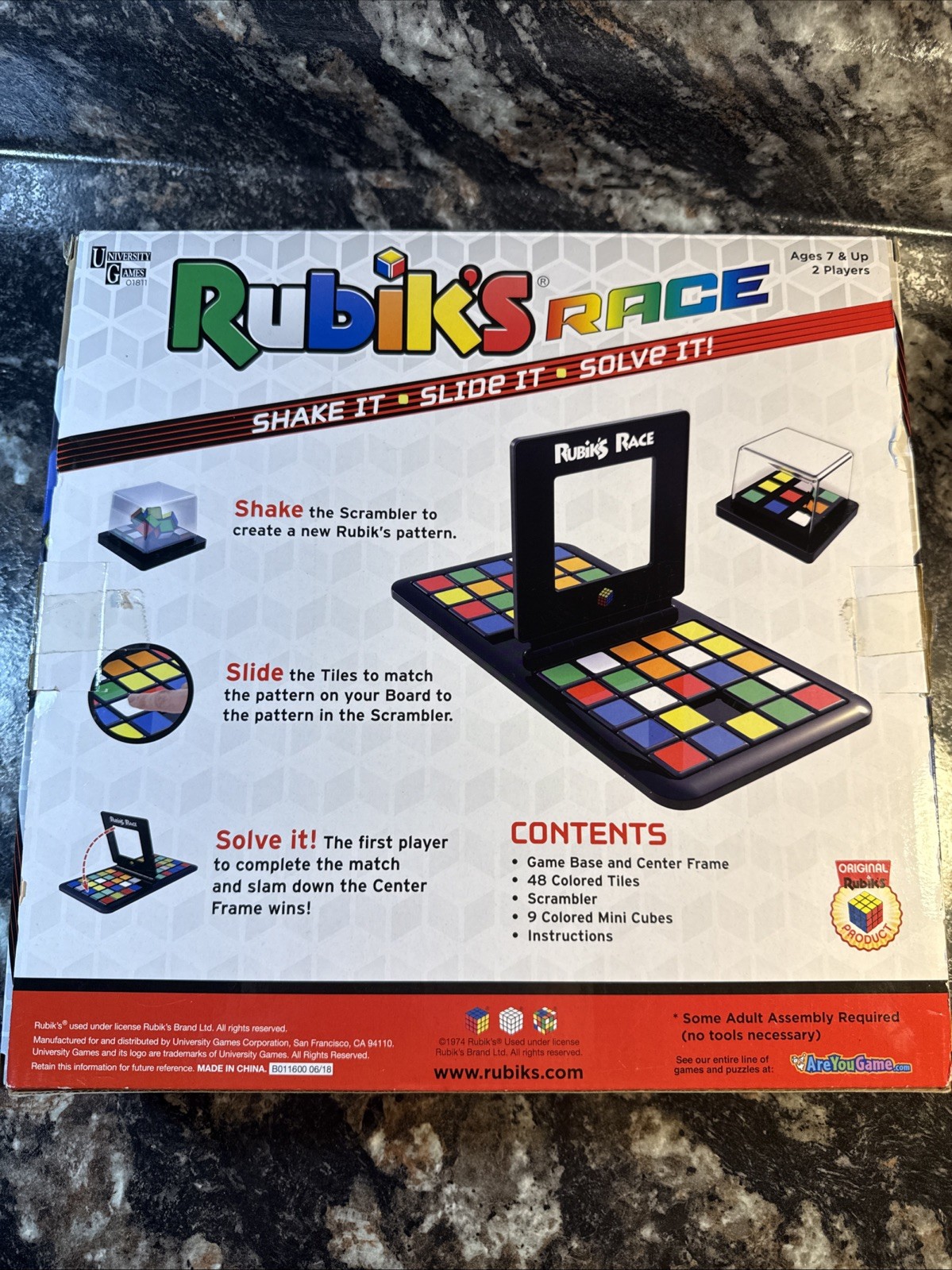 Rubiks Race Game Fast Paced Square Shifting Age 7 Plus Rubiks Cube COMPLETE