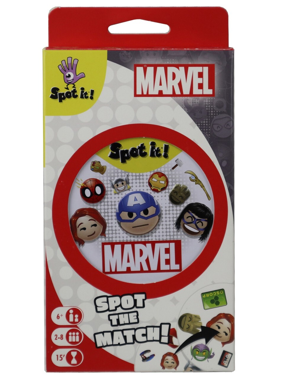 Eco Marvel Spot It! Emoji Card Kids Game Zygomatic Brand New 2022