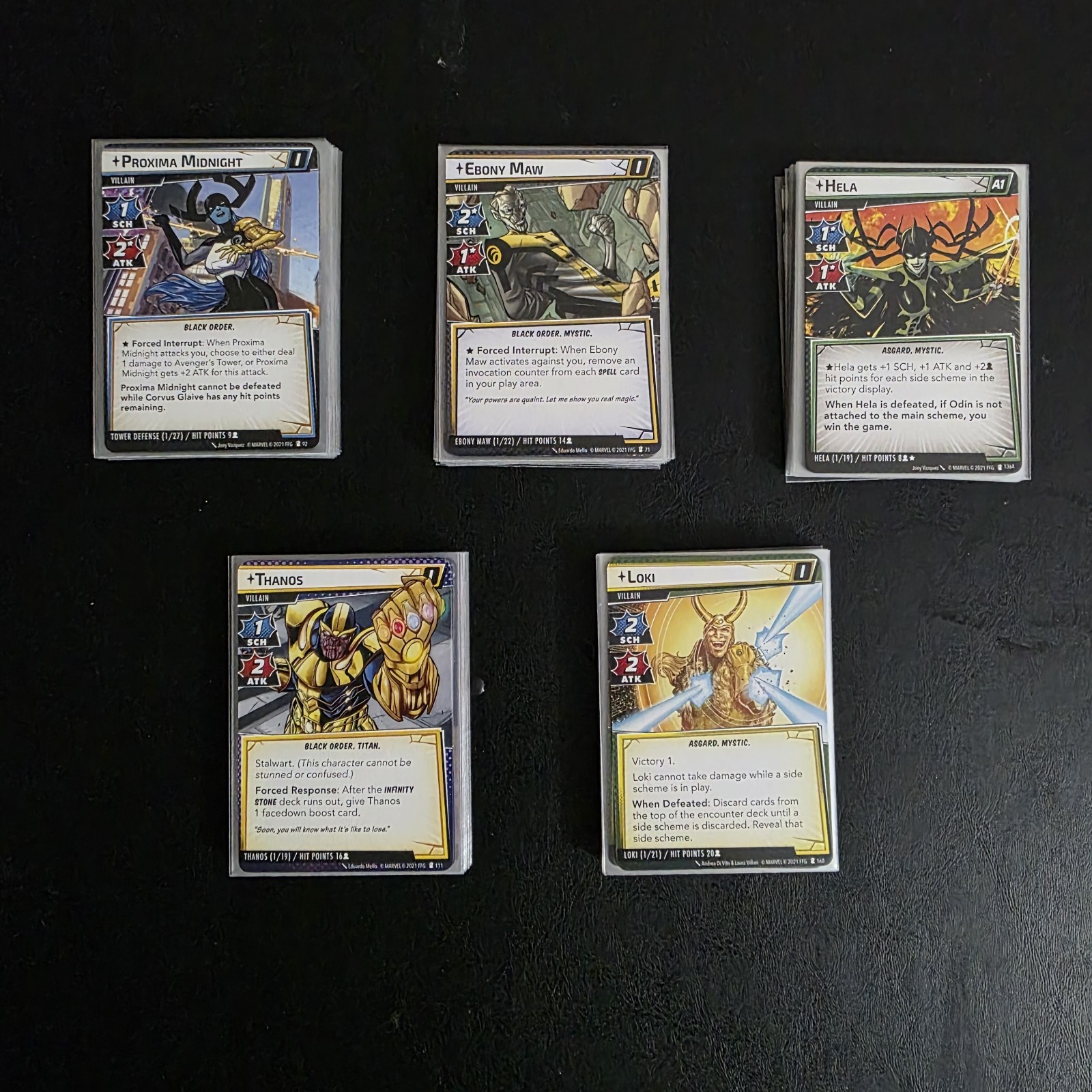 Marvel Champions The Mad Titan’s Shadow/Cycle 4 Complete Set – Used & Sleeved