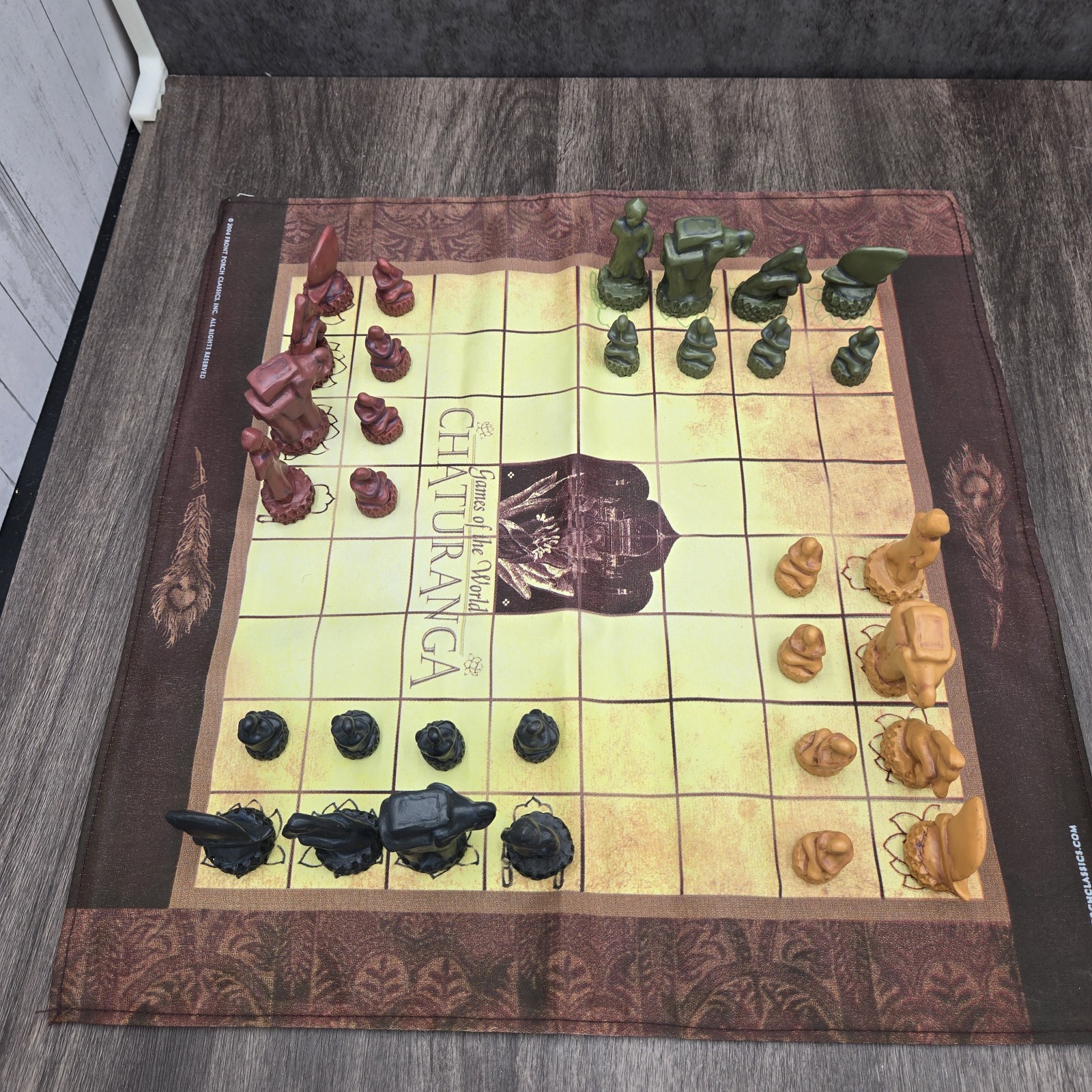 Chaturanga Classic Indian Strategy Game Front Porch Classics Wooden Box