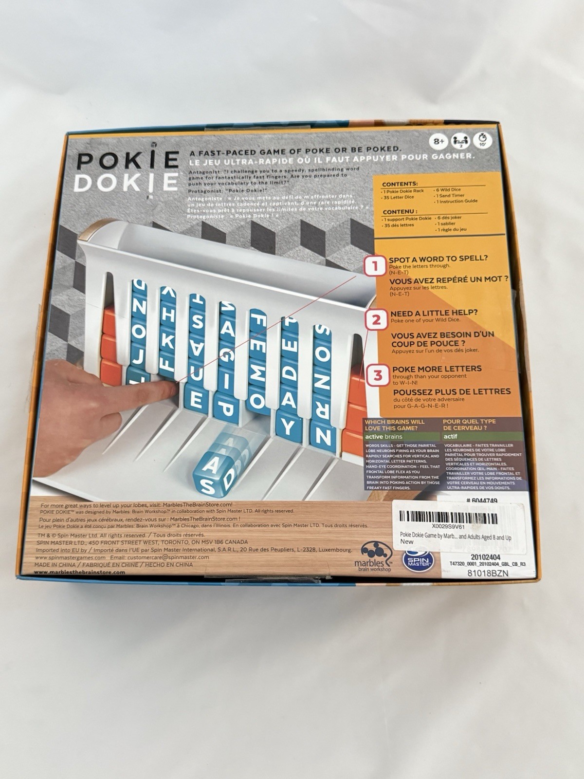 Pokie Dokie Game by Marbles Brain Workshop: A Fast-Paced Word Building Game-