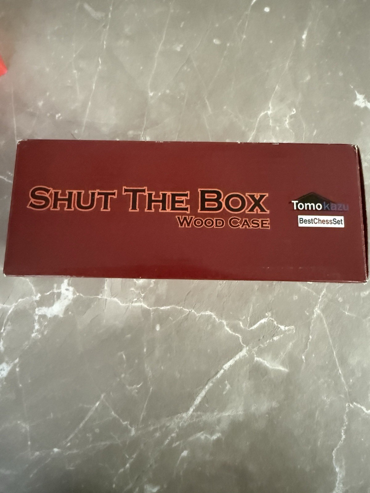 Tomokazu Shut The Box Dice Game Wooden Case, Antique Theme, 2+ Players, 8+