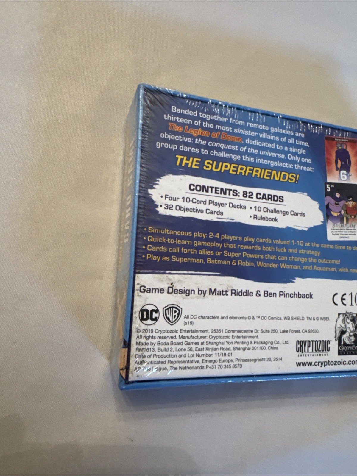 Challenge Of The Superfriends Card Game DC Comics Superman Batman Brand New