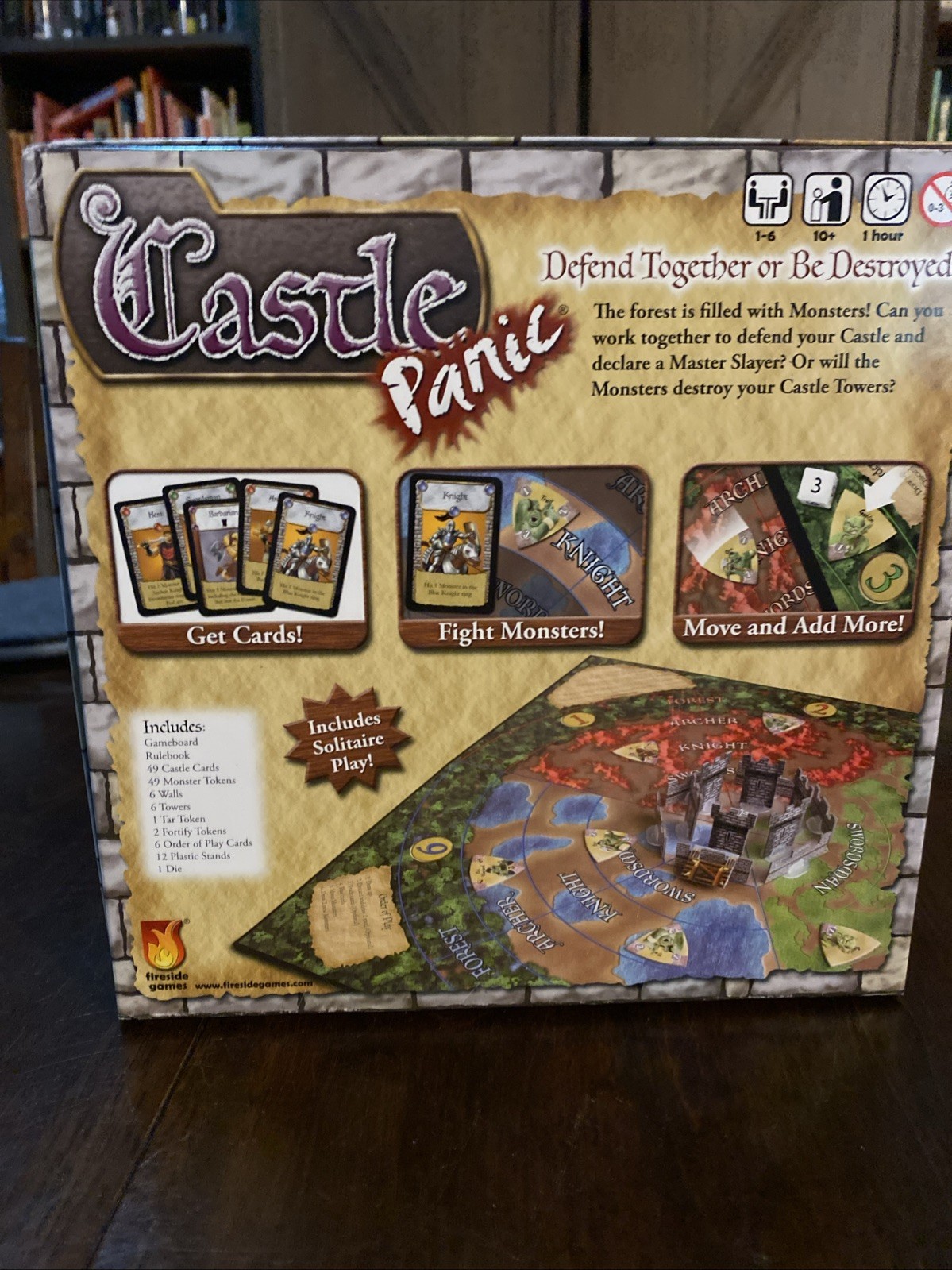 Castle Panic Board Game Fireside Games 1st Edition, 13th Printing Complete