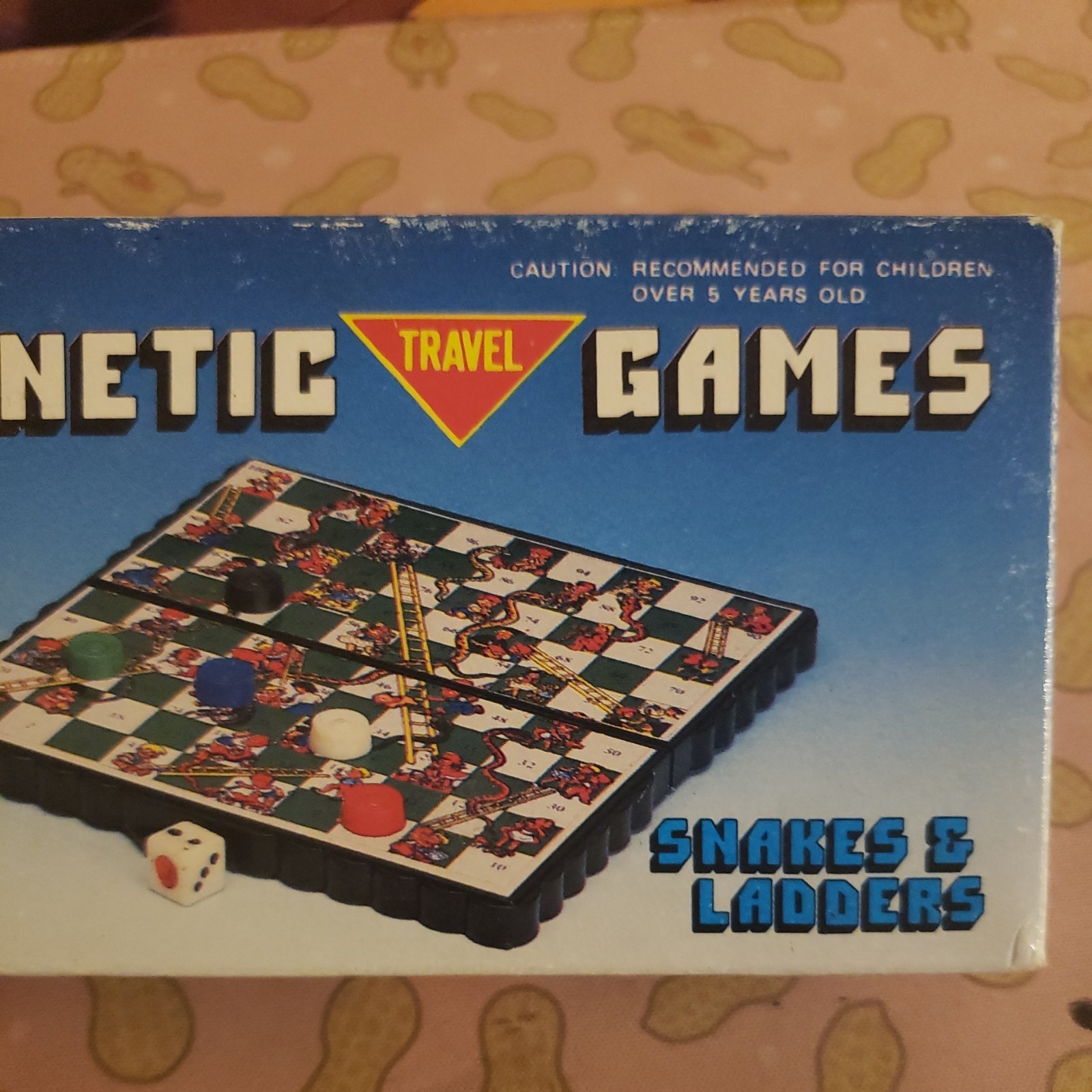 Pocket Mini Magnetic Travel Game Travel Snakes & Ladders Pocket Game Vintage Box