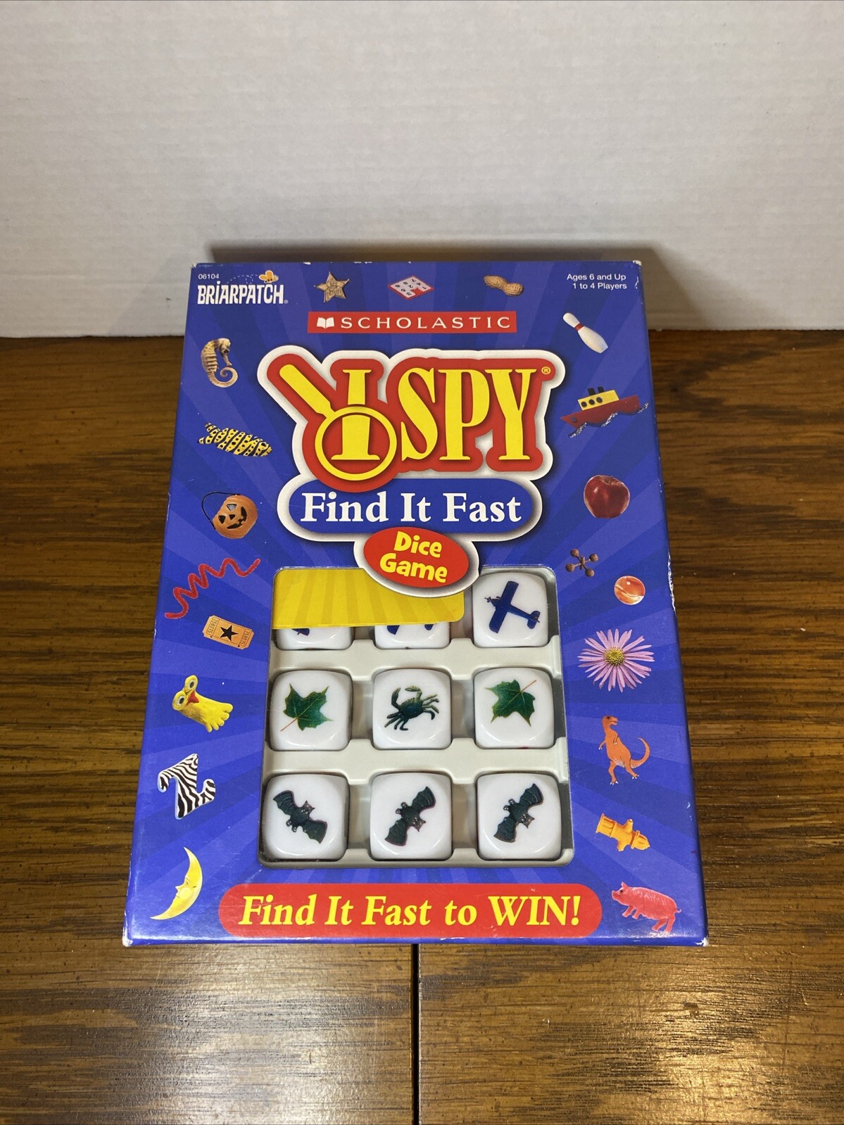 New – Briarpatch Scholastic I Spy Find It Fast Dice Game – Ages 6+ | 1-4 players